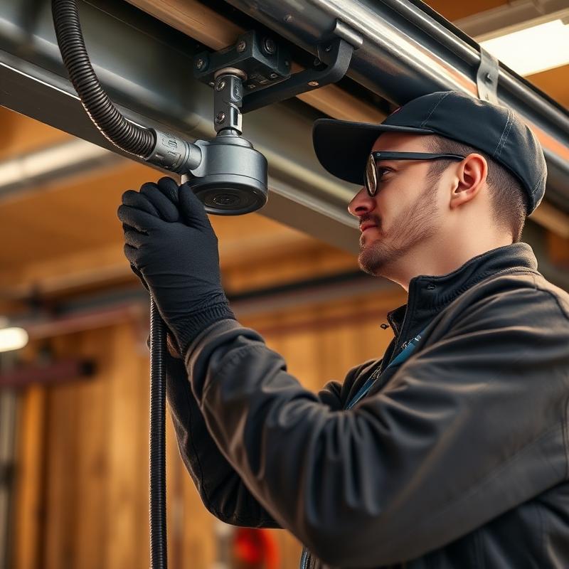 Professional technician at work